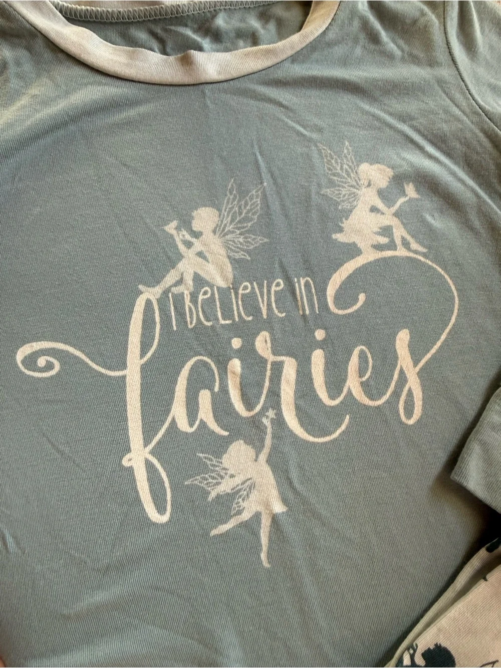 Kickee Pants Blue 'I Believe in Fairies' Pajama Set